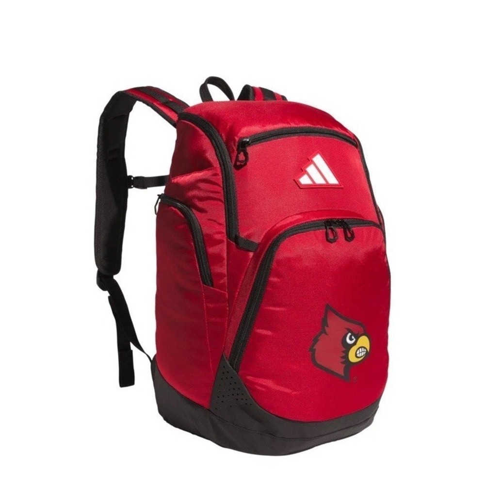 Adidas Red Louisville Cardinals 5 Star Football Team 2 Issued  backpack